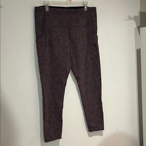 Tuff Athletic-  Purple Patterned Leggings